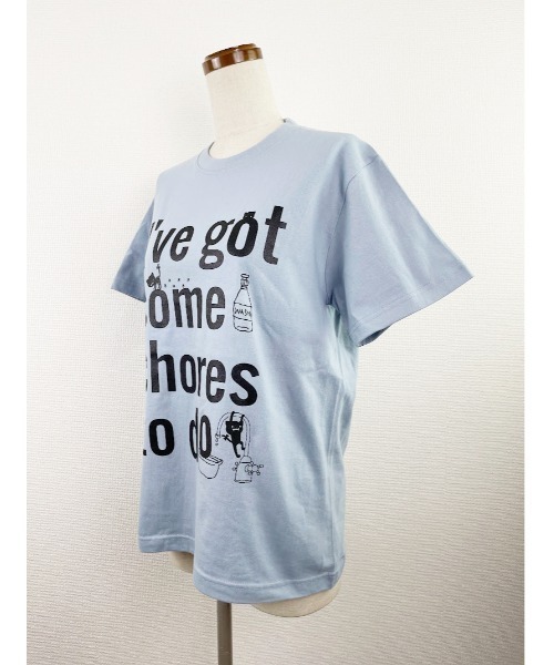 Rydia（リディア）の「HOME Tシャツ（Tシャツ/カットソー・レディース・ネイビー/サックスブルー/オフホワイト・M）」の10枚目の写真