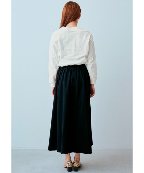 ＩＥＤＩＴ チノ素材でこなれ感 ウエストタック華やかフレアースカート（スカート）｜IEDIT（イディット）