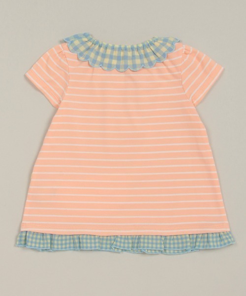 baby cheer（ベイビーチアー）の「シトラスポシェットTシャツ（Tシャツ/カットソー・キッズ・オフホワイト/サーモンピンク・80ｃｍ/90cm/100cm/110cm/120cm）」の9枚目の写真