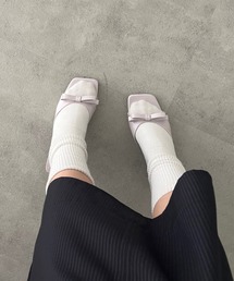 ❤️Valentino❤️リボンディティール　サンダル　ピンクベージュ VALENTINO GARAVANI Rockstud Jelly Rubber PVC Thong Sandals