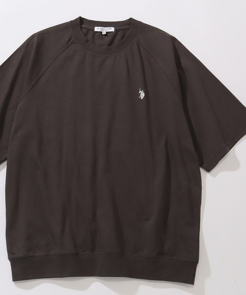 U.S. POLO ASSN.（ユーエスポロアッスン）の「【U.S. POLO ASSN./ユーエスポロアッスン】ワンポイント刺繍クルーショートスリーブTシャツ（Tシャツ/カットソー・メンズ・ネイビー/スミクロ/ブラック/オフホワイト/杢グレー・M/L/LL）」の3枚目の写真