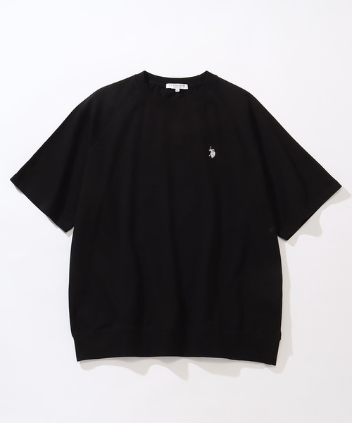 U.S. POLO ASSN.（ユーエスポロアッスン）の「【U.S. POLO ASSN./ユーエスポロアッスン】ワンポイント刺繍クルーショートスリーブTシャツ（Tシャツ/カットソー・メンズ・ネイビー/スミクロ/ブラック/オフホワイト/杢グレー・M/L/LL）」の6枚目の写真