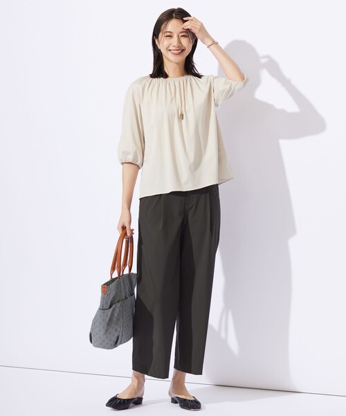 J.PRESS(ジェイプレス)の「シールズトリコットライト カットソー(Tシャツ/カットソー・レディース・ピンク系/ベージュ系/グレー系・T13/T15)」の11枚目の写真