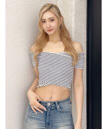 GYDA | カシュクールシャーリングTOPS(Tシャツ/カットソー)