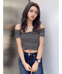 GYDA | カシュクールシャーリングTOPS(Tシャツ/カットソー)