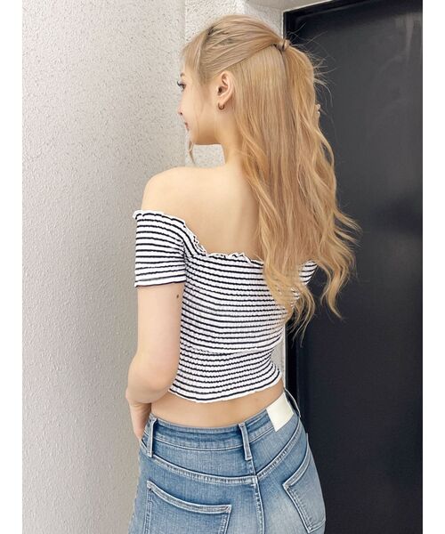 GYDA（ジェイダ）の「カシュクールシャーリングトップス（Tシャツ/カットソー・レディース・ブラック/その他1/その他2/レッド・FREE）」の14枚目の写真