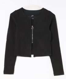 NIKE（ナイキ）の「【NIKE】KNTﾘﾌﾞ CR FZ L/Sﾄｯﾌﾟ（カーディガン/ボレロ）」