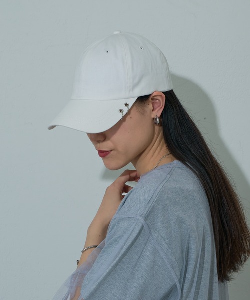 COLONY 2139（コロニートゥーワンスリーナイン）の「リングツイルキャップ（キャップ・レディース・チャコールグレー/ブラック/ホワイト・FREE）」の6枚目の写真