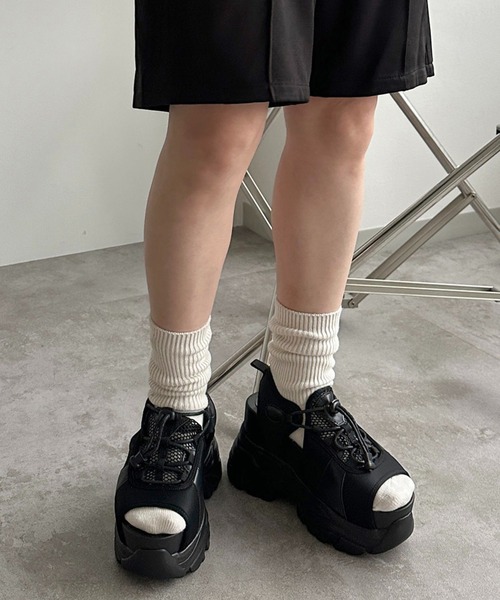 apres jour mignon(アプレジュールミニョン)の「厚底スポーツサンダル【ZOZOTOWN限定アイテム】(サンダル・レディース・ブラック/アイボリー・LARGE/MEDIUM/SMALL)」の10枚目の写真