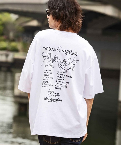 Mark Gonzales(マーク・ゴンザレス)の「【WEB・直営店限定】MARK GONZALES ARTWORK COLLECTION(マーク ゴンザレス)バックプリント半袖Tシャツ/4type/4colors(Tシャツ/カットソー・メンズ・ブルー系その他2/ブルー系その他3/ブルー系その他4/ホワイト系1/ホワイト系2/ホワイト系3/ホワイト系4/ブラック系1/ブラック系2/ブラック系3/ブラック系4/ベージュ系1/ベージュ系2/ベージュ系3/ベージュ系4/ブルー系その他・M/L/XL)」の3枚目の写真