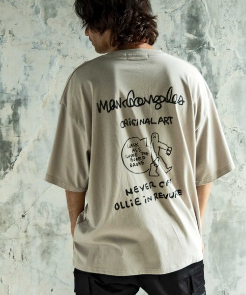Mark Gonzales(マーク・ゴンザレス)の「【WEB・直営店限定】MARK GONZALES ARTWORK COLLECTION(マーク ゴンザレス)バックプリント半袖Tシャツ/4type/4colors(Tシャツ/カットソー・メンズ・ブルー系その他2/ブルー系その他3/ブルー系その他4/ホワイト系1/ホワイト系2/ホワイト系3/ホワイト系4/ブラック系1/ブラック系2/ブラック系3/ブラック系4/ベージュ系1/ベージュ系2/ベージュ系3/ベージュ系4/ブルー系その他・M/L/XL)」の9枚目の写真