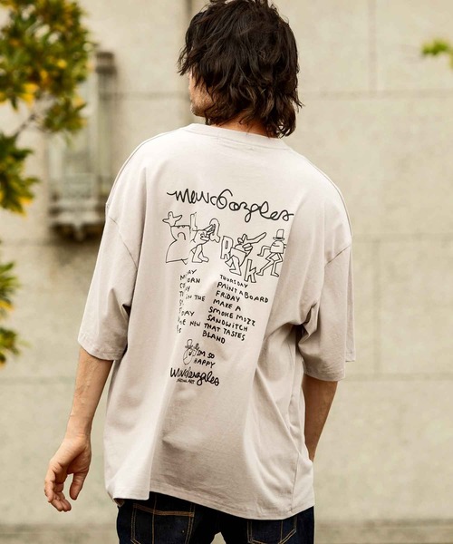 Mark Gonzales(マーク・ゴンザレス)の「【WEB・直営店限定】MARK GONZALES ARTWORK COLLECTION(マーク ゴンザレス)バックプリント半袖Tシャツ/4type/4colors(Tシャツ/カットソー・メンズ・ブルー系その他2/ブルー系その他3/ブルー系その他4/ホワイト系1/ホワイト系2/ホワイト系3/ホワイト系4/ブラック系1/ブラック系2/ブラック系3/ブラック系4/ベージュ系1/ベージュ系2/ベージュ系3/ベージュ系4/ブルー系その他・M/L/XL)」の11枚目の写真
