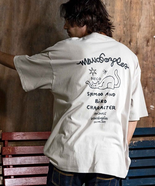 Mark Gonzales(マーク・ゴンザレス)の「【WEB・直営店限定】MARK GONZALES ARTWORK COLLECTION(マーク ゴンザレス)バックプリント半袖Tシャツ/4type/4colors(Tシャツ/カットソー・メンズ・ブルー系その他2/ブルー系その他3/ブルー系その他4/ホワイト系1/ホワイト系2/ホワイト系3/ホワイト系4/ブラック系1/ブラック系2/ブラック系3/ブラック系4/ベージュ系1/ベージュ系2/ベージュ系3/ベージュ系4/ブルー系その他・M/L/XL)」の12枚目の写真