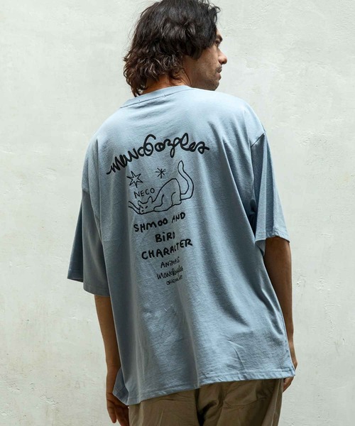Mark Gonzales(マーク・ゴンザレス)の「【WEB・直営店限定】MARK GONZALES ARTWORK COLLECTION(マーク ゴンザレス)バックプリント半袖Tシャツ/4type/4colors(Tシャツ/カットソー・メンズ・ブルー系その他2/ブルー系その他3/ブルー系その他4/ホワイト系1/ホワイト系2/ホワイト系3/ホワイト系4/ブラック系1/ブラック系2/ブラック系3/ブラック系4/ベージュ系1/ベージュ系2/ベージュ系3/ベージュ系4/ブルー系その他・M/L/XL)」の16枚目の写真