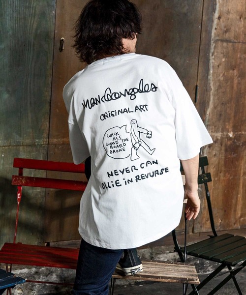 Mark Gonzales(マーク・ゴンザレス)の「【WEB・直営店限定】MARK GONZALES ARTWORK COLLECTION(マーク ゴンザレス)バックプリント半袖Tシャツ/4type/4colors(Tシャツ/カットソー・メンズ・ブルー系その他2/ブルー系その他3/ブルー系その他4/ホワイト系1/ホワイト系2/ホワイト系3/ホワイト系4/ブラック系1/ブラック系2/ブラック系3/ブラック系4/ベージュ系1/ベージュ系2/ベージュ系3/ベージュ系4/ブルー系その他・M/L/XL)」の22枚目の写真