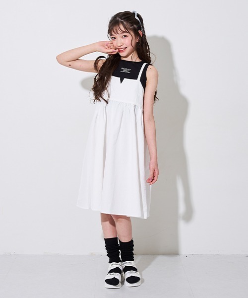 【セール】ふくれジャカードキャミワンピース&タンクセット（ワンピース）｜by LOVEiT（バイラビット）