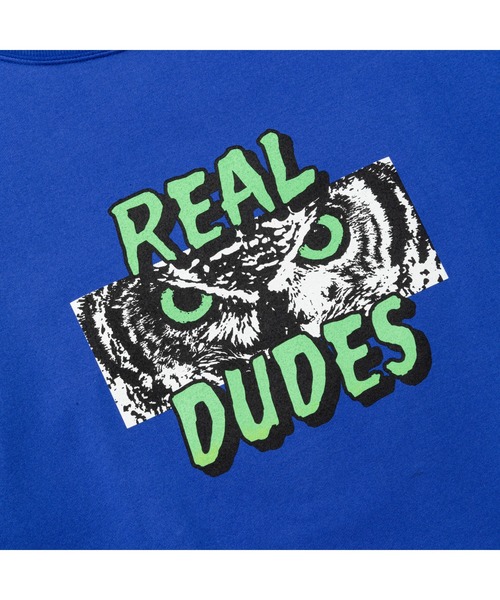 CALEE（キャリー）の「DROP SHOULDER "REAL DUDES" TEE（Tシャツ/カットソー・メンズ・ブラック/ホワイト/ブルー・MEDIUM/LARGE/X-LARGE/SMALL）」の9枚目の写真