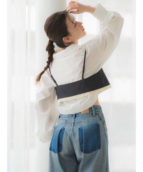 Ungrid(アングリッド)の「2Wayデザインシャツ(シャツ/ブラウス・レディース・その他1/グリーン系その他/ブルー/オフホワイト・FREE)」の10枚目の写真