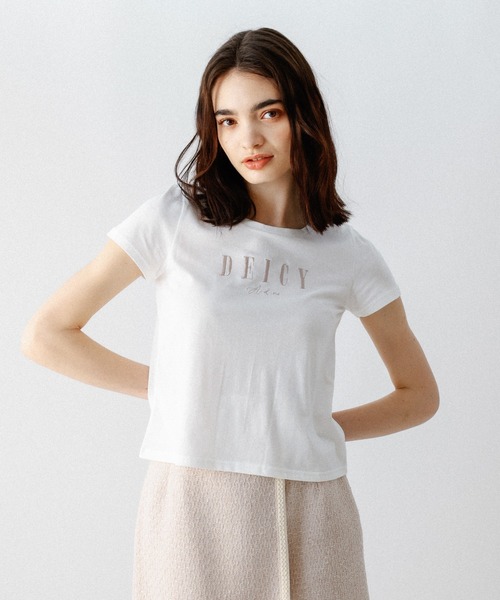 DEICY(デイシー)の「DEICYロゴTシャツ(Tシャツ/カットソー・レディース・ピンク/ネイビー/オフホワイト・FREE)」の14枚目の写真