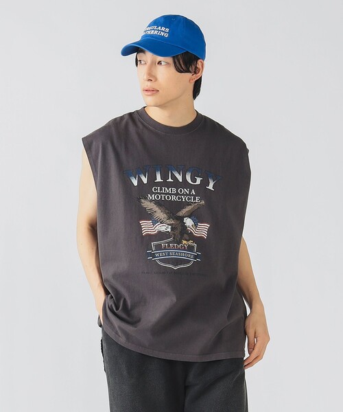 セール】ワイルド グラフィック ノースリーブ Tシャツ（Tシャツ