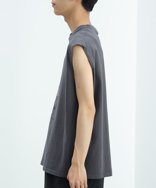 BEAMS HEART（ビームスハート）の「ワイルド グラフィック ノースリーブ Tシャツ（Tシャツ/カットソー・メンズ・ブラック系その他4/チャコールグレー・SMALL/MEDIUM/LARGE）」の22枚目の写真