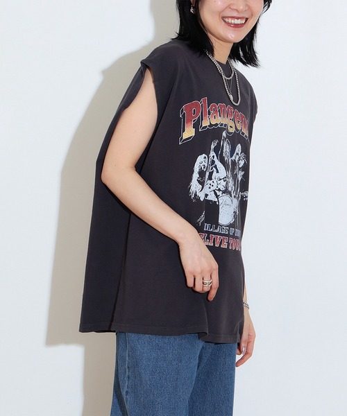 BEAMS HEART（ビームスハート）の「ワイルド グラフィック ノースリーブ Tシャツ（Tシャツ/カットソー・メンズ・ブラック系その他4/チャコールグレー・SMALL/MEDIUM/LARGE）」の8枚目の写真