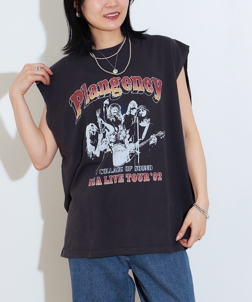 BEAMS HEART（ビームスハート）の「ワイルド グラフィック ノースリーブ Tシャツ（Tシャツ/カットソー・メンズ・ブラック系その他4/チャコールグレー・SMALL/MEDIUM/LARGE）」の7枚目の写真