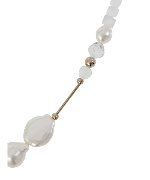 LAGUNAMOON（ラグナムーン）の「LADYミックスフェイクパールクリアネックレス（ネックレス・レディース・ゴールド/シルバー・FREE）」の9枚目の写真