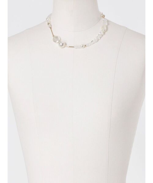 LAGUNAMOON（ラグナムーン）の「LADYミックスフェイクパールクリアネックレス（ネックレス・レディース・ゴールド/シルバー・FREE）」の11枚目の写真