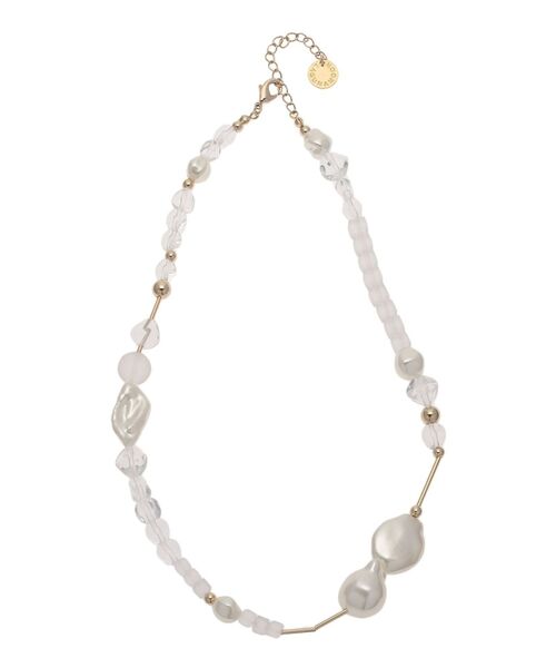 LAGUNAMOON（ラグナムーン）の「LADYミックスフェイクパールクリアネックレス（ネックレス・レディース・ゴールド/シルバー・FREE）」の13枚目の写真