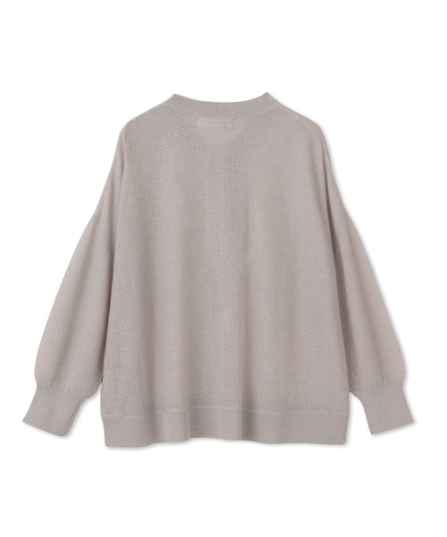 MAYSON GREY(メイソングレイ)の「チュールライクスカシアミニットカーディガン≪手洗い可能≫(カーディガン/ボレロ・レディース・ブラック/ブルー/ライトグレー/ホワイト/イエロー・M)」の10枚目の写真