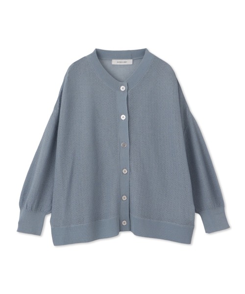 MAYSON GREY(メイソングレイ)の「チュールライクスカシアミニットカーディガン≪手洗い可能≫(カーディガン/ボレロ・レディース・ブラック/ブルー/ライトグレー/ホワイト/イエロー・M)」の19枚目の写真