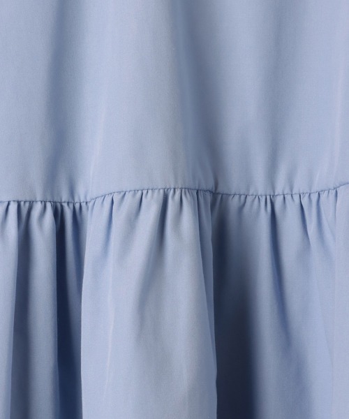 ketty(ケティ)の「ペプラムチュニックブラウス≪洗濯機で洗える≫(シャツ/ブラウス・レディース・オフホワイト/ネイビー/ブルー・M)」の6枚目の写真
