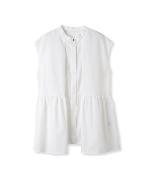 ketty(ケティ)の「ペプラムチュニックブラウス≪洗濯機で洗える≫(シャツ/ブラウス・レディース・オフホワイト/ネイビー/ブルー・M)」の20枚目の写真