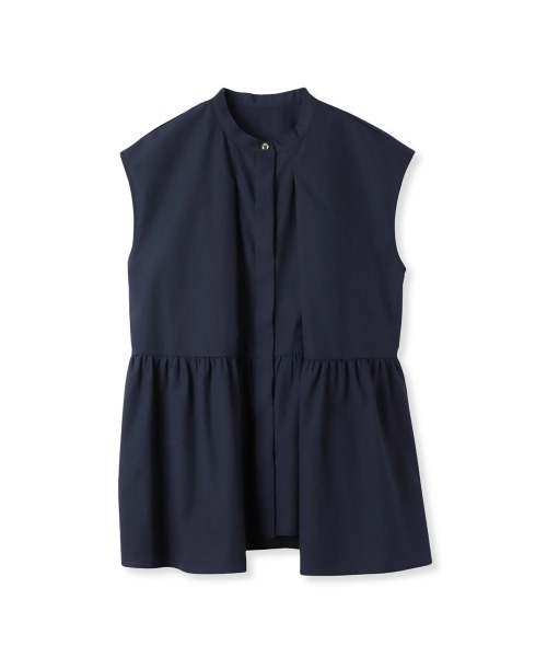 ketty(ケティ)の「ペプラムチュニックブラウス≪洗濯機で洗える≫(シャツ/ブラウス・レディース・オフホワイト/ネイビー/ブルー・M)」の15枚目の写真