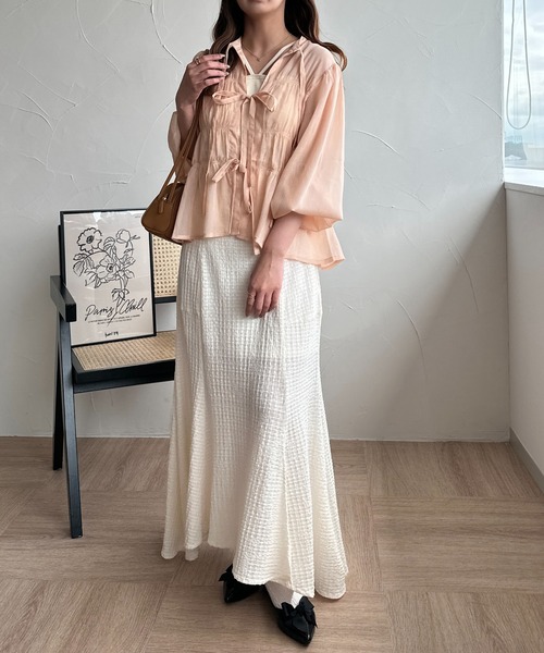 セール】2WAYリボンブラウス（シャツ/ブラウス）｜raffime（ラフィミー