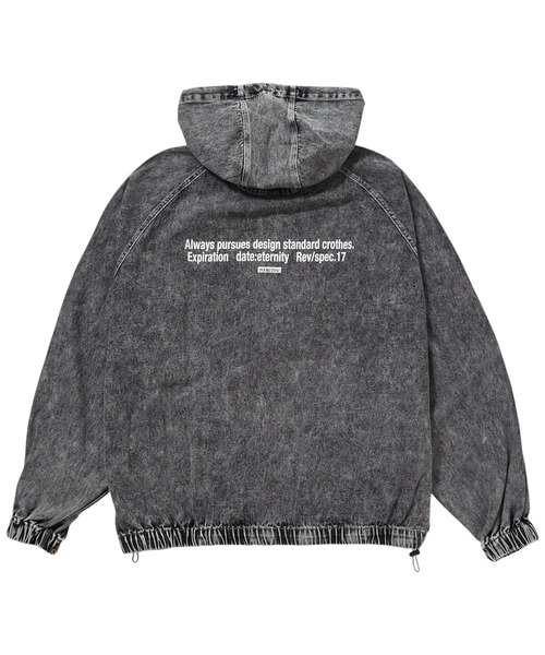 DOUBLE STEAL（ダブルスティール）の「DS刺繍 デニムパーカーJKT（デニムジャケット・メンズ・ケミカルウォッシュ/ブラック系その他・X-LARGE/LARGE）」の18枚目の写真