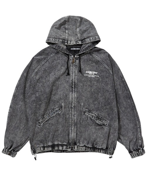 DOUBLE STEAL（ダブルスティール）の「DS刺繍 デニムパーカーJKT（デニムジャケット・メンズ・ケミカルウォッシュ/ブラック系その他・X-LARGE/LARGE）」の21枚目の写真