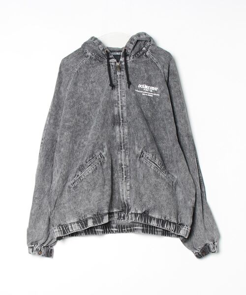 DOUBLE STEAL（ダブルスティール）の「DS刺繍 デニムパーカーJKT（デニムジャケット・メンズ・ケミカルウォッシュ/ブラック系その他・X-LARGE/LARGE）」の15枚目の写真