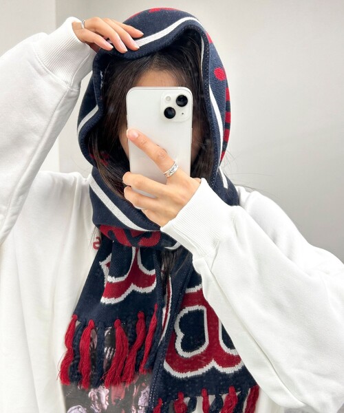 fredy emue(フレディエミュ)の「MLBチームマフラー(マフラー・レディース・グレー系その他/ブルー系その他2/ブルー系その他/レッド系その他・FREE)」の11枚目の写真