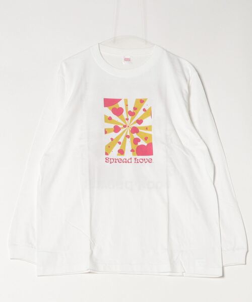 INNOCENT(イノセント)の「『Spread Love』オリジナルプリント L/S T(Tシャツ/カットソー・レディース・ブラック/ホワイト・LARGE/MEDIUM)」の2枚目の写真
