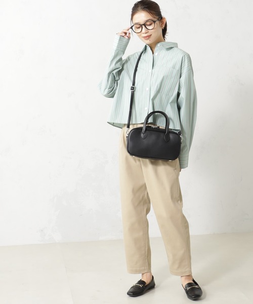 FOUND GOOD（ファウンドグッド）の「ストレッチノテーパードP（チノパンツ・レディース・ベージュ/アイボリー/グリーン系8/ネイビー・L/M/S）」の2枚目の写真