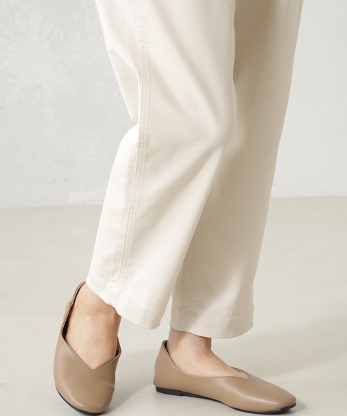 FOUND GOOD（ファウンドグッド）の「ストレッチノテーパードP（チノパンツ・レディース・ベージュ/アイボリー/グリーン系8/ネイビー・L/M/S）」の9枚目の写真