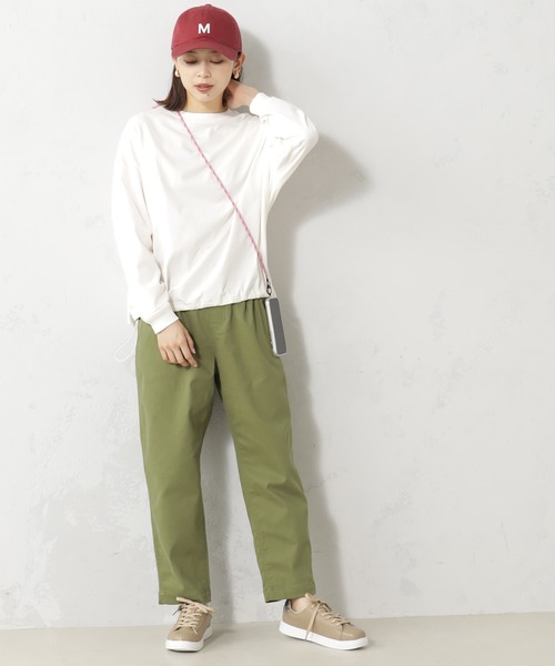 FOUND GOOD（ファウンドグッド）の「ストレッチノテーパードP（チノパンツ・レディース・ベージュ/アイボリー/グリーン系8/ネイビー・L/M/S）」の8枚目の写真