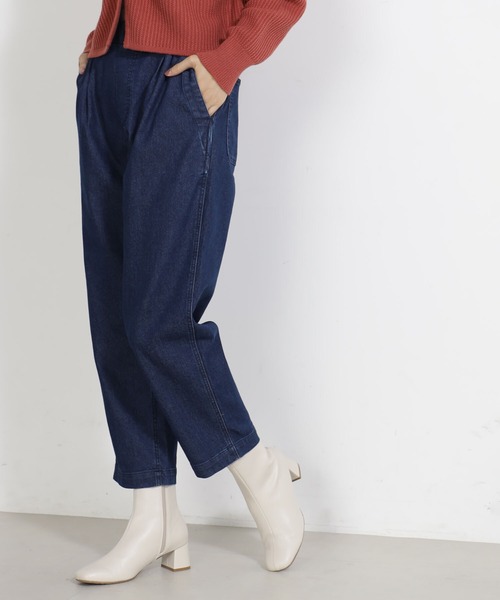 FOUND GOOD（ファウンドグッド）の「ストレッチノテーパードP（チノパンツ・レディース・ベージュ/アイボリー/グリーン系8/ネイビー・L/M/S）」の20枚目の写真