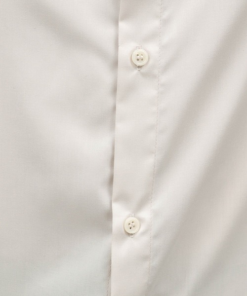 LAKOLE（ラコレ）の「シルクライククレリック長袖シャツ / 141079（シャツ/ブラウス・メンズ・ブラック/オフホワイト/ブラウン・MEDIUM/LARGE）」の8枚目の写真