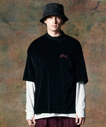 Velour Mock Neck Cutsew / ベロアモックネックカットソー