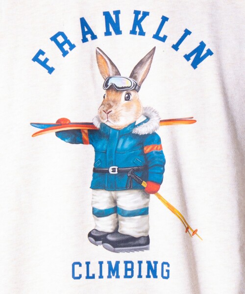 Franklin Climbing(フランクリンクライミング)の「【Franklin Climbing】うさぎスキー クルーネック プリントスウェット(スウェット・メンズ・アッシュグレー/キナリ/チャコールグレー・L/M)」の13枚目の写真