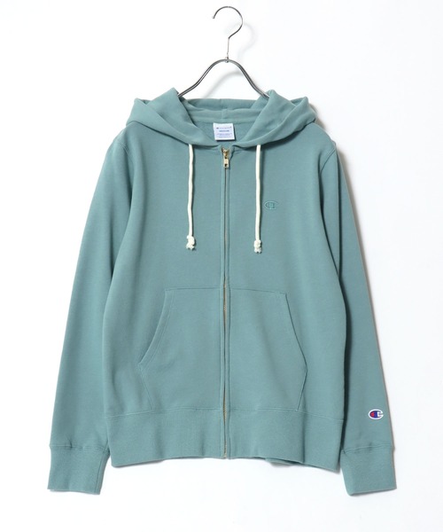 Champion(チャンピオン)の「Champion(チャンピオン)ワンポイントロゴ刺繍 スウェットジップアップパーカー レディース/長袖/フーディー(パーカー・レディース・ピンク系その他/ピンクベージュ/オフホワイト/ネイビー/ブラック/グレー/クリーム/ブラウン/ブルー/ワイン/ミント・M/XL/L)」の6枚目の写真
