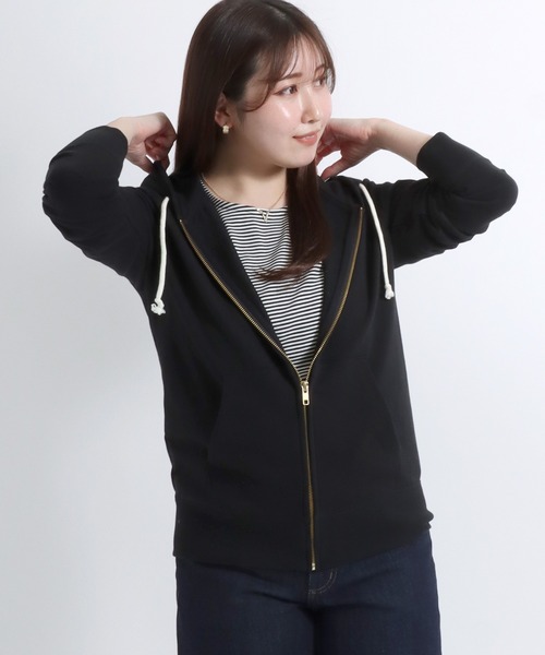 Champion(チャンピオン)の「Champion(チャンピオン)ワンポイントロゴ刺繍 スウェットジップアップパーカー レディース/長袖/フーディー(パーカー・レディース・ピンク系その他/ピンクベージュ/オフホワイト/ネイビー/ブラック/グレー/クリーム/ブラウン/ブルー/ワイン/ミント・M/XL/L)」の22枚目の写真
